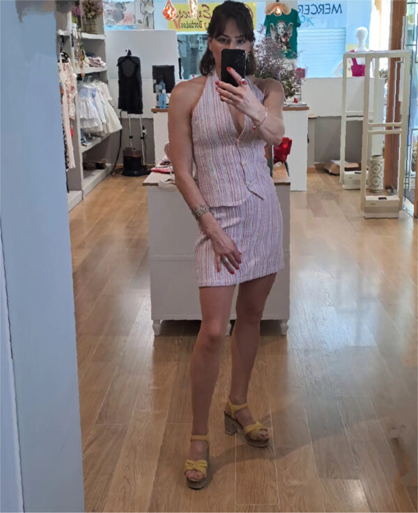 Conjunto de Falda y Chaleco Orfeo