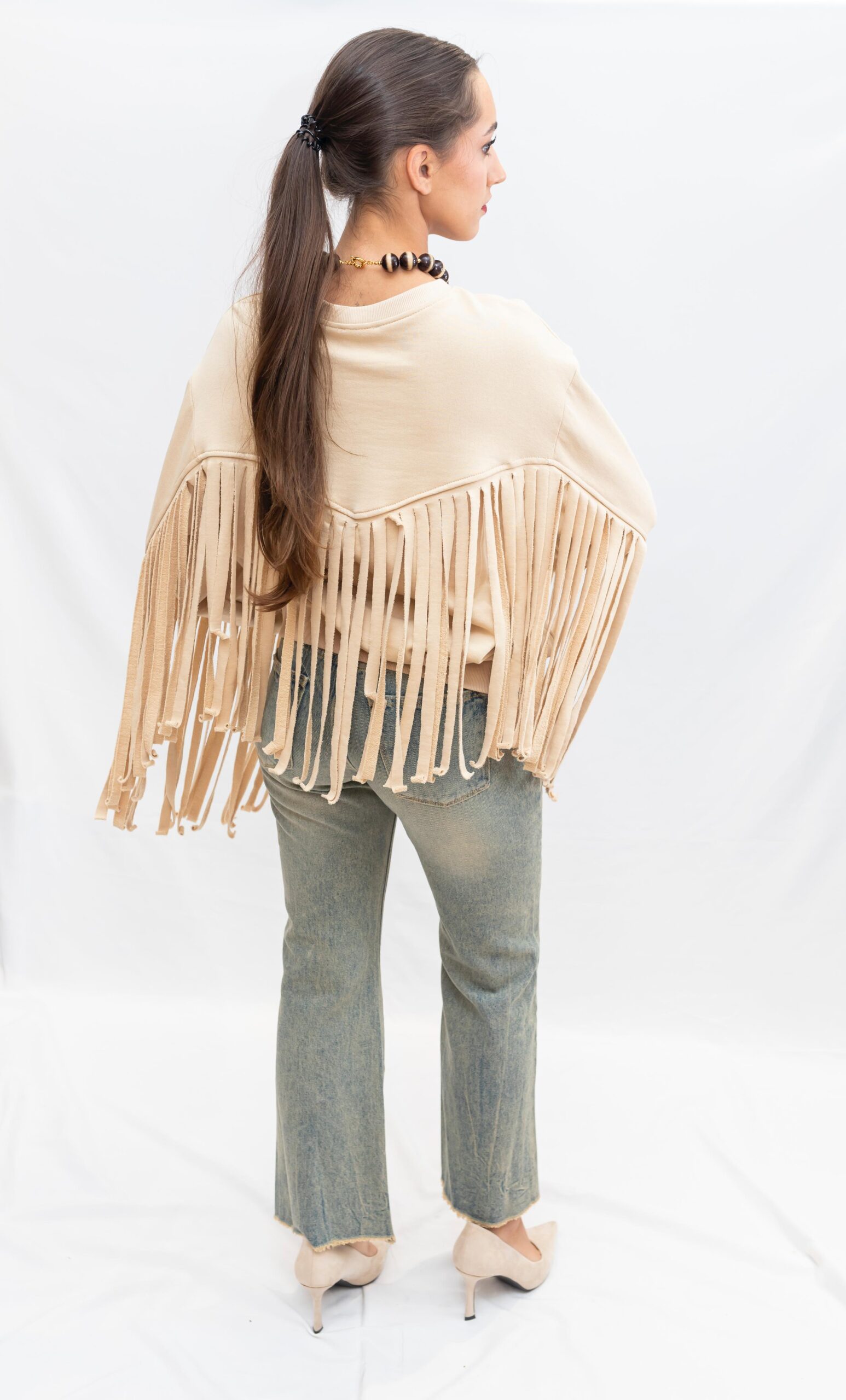 Sudadera de flecos D’l Giulia Mastini - Imagen 2