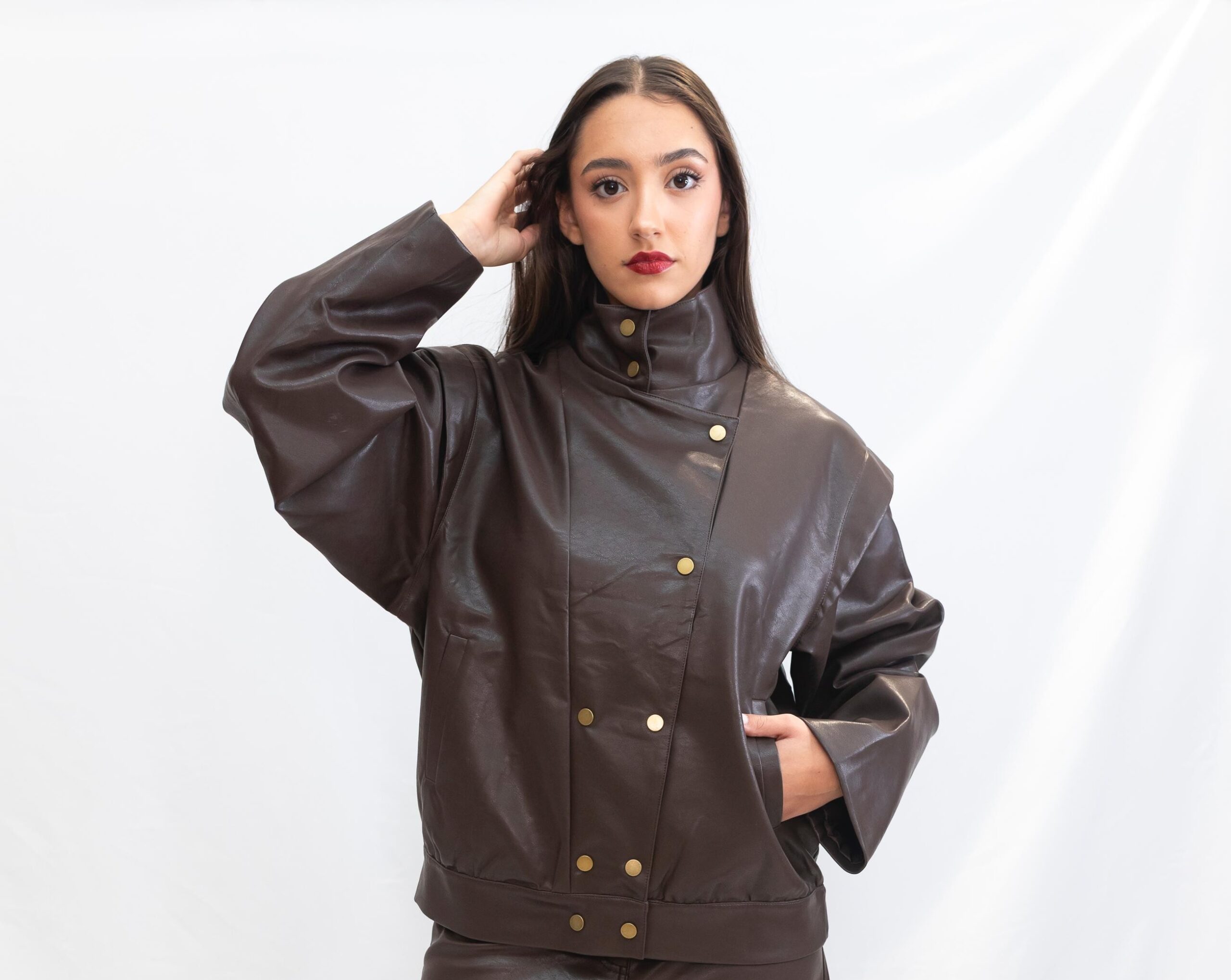 Chaqueta efecto piel “Jesse” – Orfeo Paris - Imagen 3