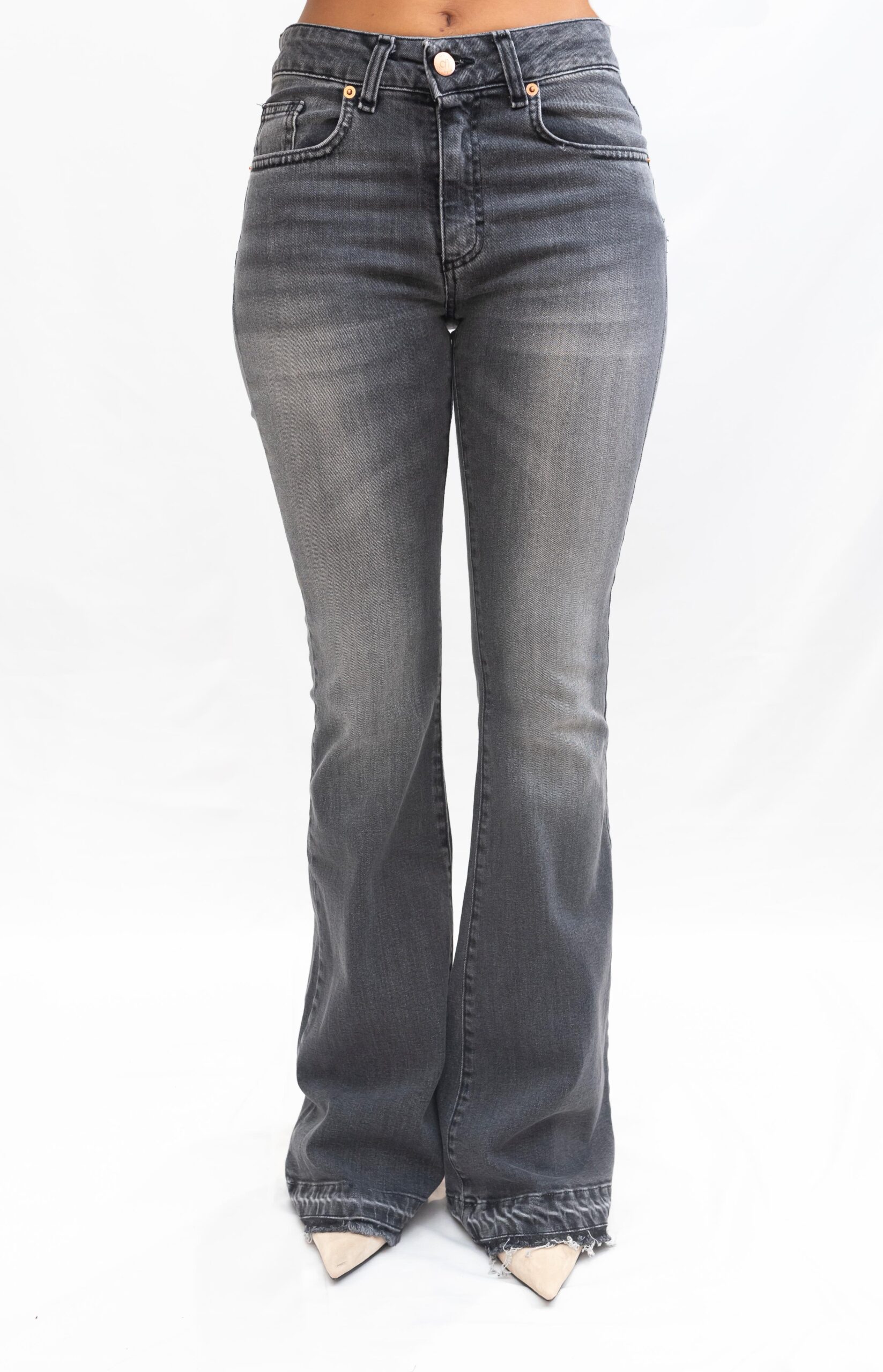 Vaquero gris de campana D’l Giulia Mastini